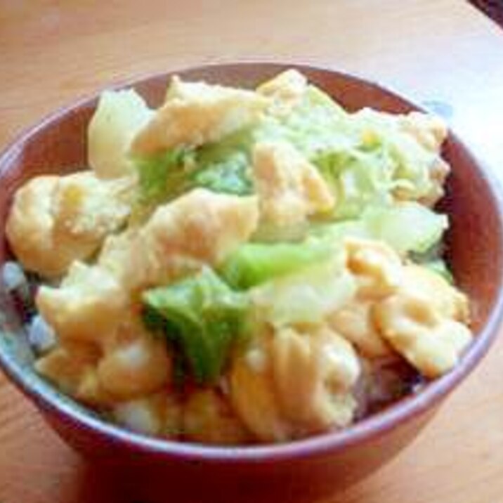 レンジで簡単 春キャベツと卵の丼ぶり レシピ 作り方 By いちごちゃん 楽天レシピ レンジで簡単 春キャベツと卵の丼ぶり レシピ 作り方 By いちごちゃん 楽天レシピ